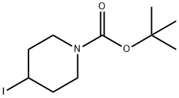 N-Boc-4-碘哌啶 结构式