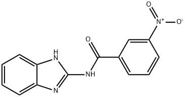 N-(-1H-苯并[D]咪唑-2-基)-3-硝基苯甲酰胺 结构式