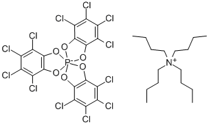 [四丁基铵][Δ-三(四氯-1,2-苯二醇酸根)磷酸盐(V)] 结构式