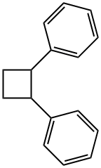 1,2-二苯基环丁烷 结构式