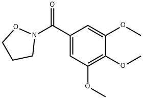 3,4,5-Trimethoxyphenyl(isoxazolidin-2-yl) ketone 结构式