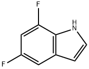 5,7-二氟吲哚 结构式