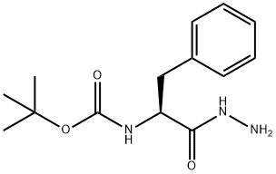 N-(1-苄基-2-肼基-2-氧乙基)氨基甲酸叔丁酯 结构式