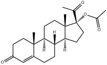 醋酸孕酮 结构式