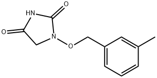 1-[(3-methylphenyl)methoxy]imidazolidine-2,4-dione 结构式