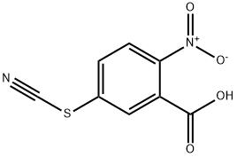 2-硝基-5-氰硫基苯甲酸 结构式