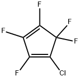 1-Chloro-2,3,4,5,5-pentafluoro-1,3-cyclopentadiene 结构式