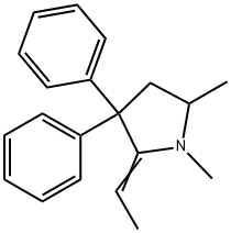 2-ETHYLIDENE-1,5-DIMETHYL-3,3-DIPHENYLPYRROLIDINE PERCHLORATE SALT 结构式