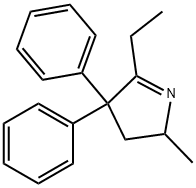 2-ETHYL-5-METHYL-3,3-DIPHENYLPYRROLINE 结构式