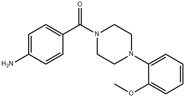 (4-氨基苯基)[4-(2-甲氧基苯基)哌嗪]甲酮 结构式