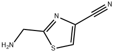 2-(氨基甲基)噻唑-4-甲腈 结构式