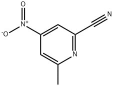 6-甲基-4-硝基-2-氰基吡啶 结构式
