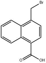 4-溴甲基-萘-1-羧酸 结构式