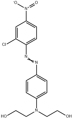 2,2'-[[4-[(2-氯代-4-硝基苯基)偶氮]苯基]亚氨基]双-乙醇 结构式