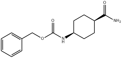 Carbamic acid, [cis-4-(aminocarbonyl)cyclohexyl]-, phenylmethyl ester (9CI) 结构式