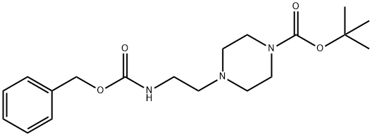 1-BOC-4-(2-N-CBZ-氨乙基)-哌嗪 结构式