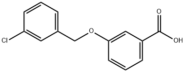 3-((3-氯苄基)氧基)苯甲酸 结构式