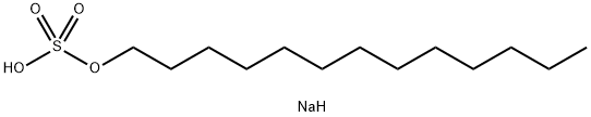 十三烷醇硫酸酯钠 结构式