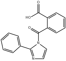 2-(2-苯基-1H-咪唑-1-羰基)苯甲酸 结构式
