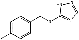 3-[(4-甲基苯甲基)硫代]-1H-1,2,4-三唑 结构式