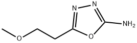 5-(2-METHOXYETHYL)-1,3,4-OXADIAZOL-2-AMINE 结构式