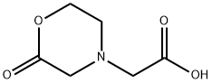 2-(2-氧代吗啉)乙酸 结构式