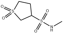 3-Thiophenesulfonamide, tetrahydro-N-methyl-, 1,1-dioxide (9CI) 结构式