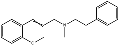 Benzeneethanamine, N-[3-(2-methoxyphenyl)-2-propenyl]-N-methyl- 结构式