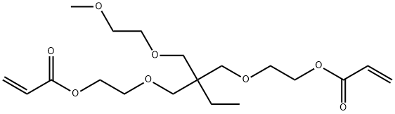 乙氧基化三羟甲基丙烷 (1 EO/OH) 甲醚二丙烯酸酯 结构式