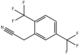 2,5-双(三氟甲基)苯乙腈 结构式