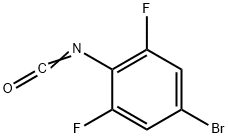 4-溴-2,6-二氟苯基异氰酸酯 结构式