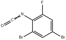 2,4-二溴-6-氟苯基异氰酸酯 结构式