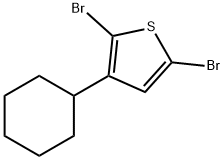 2,5-二溴-3-环己基噻吩 结构式