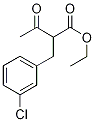 2-(3-氯苄基)-3-氧代丁酸乙酯 结构式