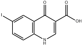 4-Hydroxy -6-iodoquinoline-3- carboxylic acid 结构式