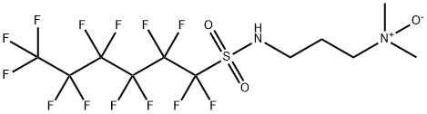 N-[3-(二甲基环氧氨基)丙基]-1,1,2,2,3,3,4,4,5,5,6,6,6-十三氟代-1-己烷磺酰胺 结构式