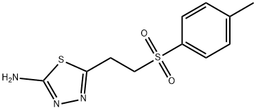5-(2-对甲苯基乙基)-1,3,4-噻二唑-2-胺 结构式