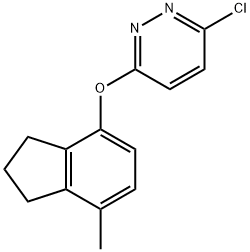 3-CHLORO-6-[(7-METHYL-2,3-DIHYDRO-1H-INDEN-4-YL)OXY]PYRIDAZINE 结构式