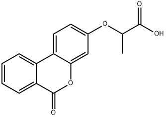 2-(6-氧代-6H-苯并[C]苯并吡喃-3-氧基)-丙酸 结构式