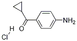 (4-氨基)苯基-环丙基甲酮盐酸盐 结构式