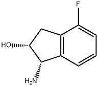 1-AMINO-4-FLUORO-INDAN-2-OL 结构式