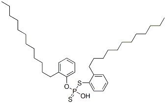 二(十二烷基苯基)二硫代磷酸氢酯 结构式