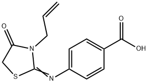 4-(3-烯丙基-4-氧-噻唑-2-氨基)-安息香酸 结构式