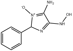 4H-Imidazol-4-one,5-amino-2,3-dihydro-2-phenyl-,oxime,1-oxide(9CI) 结构式