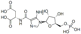 (2S)-2-[[5-amino-1-[(2R,3R,4S,5R)-3,4-dihydroxy-5-(phosphonooxymethyl)oxolan-2-yl]imidazole-4-carbonyl]amino]butanedioic acid 结构式