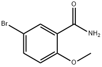 5-溴-2-甲氧基苯甲酰胺 结构式