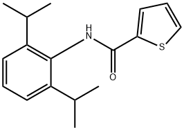 2-Thiophenecarboxamide,N-[2,6-bis(1-methylethyl)phenyl]- 结构式