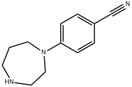 4-(1,4-二氮杂环庚烷-1-基)苯甲腈 结构式