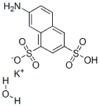 1,3-Naphthalenedisulfonic acid, 7-amino-, monopotassium salt, monohydrate 结构式