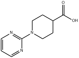 1-(嘧啶-2-基)哌啶-4-甲酸 结构式